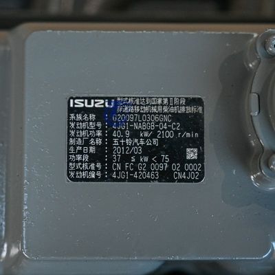 Motor Isuzu 4JG1 durável, quatro ciclos, motor refrigerado a água