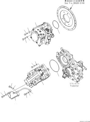 705-52-30960 720-1L-00010 720-1L-04160 720-1L-01010 Para a bomba de pistão hidráulica HST Komatsu WA100-5