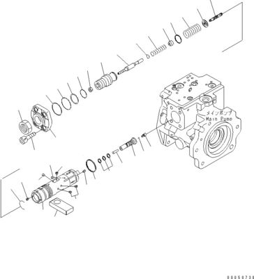 708-1L-00710 708-1L-01710 708-1L-04230 Para carregador Komatsu Wa450-6 Wa470-6 Wa480-6 Bomba de pistão principal hidráulica