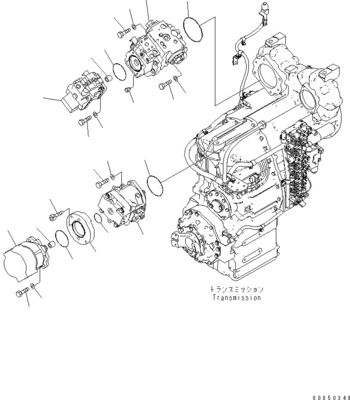 708-1L-00710 708-1L-01710 708-1L-04230 Para carregador Komatsu Wa450-6 Wa470-6 Wa480-6 Bomba de pistão principal hidráulica