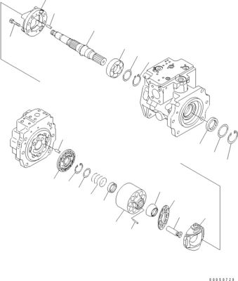 708-1L-00710 708-1L-01710 708-1L-04230 Para carregador Komatsu Wa450-6 Wa470-6 Wa480-6 Bomba de pistão principal hidráulica