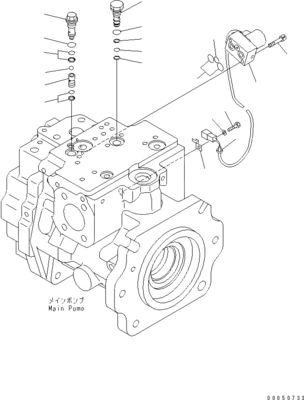 708-1L-00710 708-1L-01710 708-1L-04230 Para carregador Komatsu Wa450-6 Wa470-6 Wa480-6 Bomba de pistão principal hidráulica