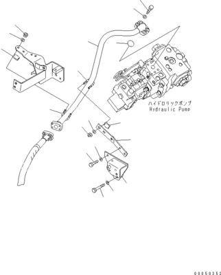 708-1L-00710 708-1L-01710 708-1L-04230 Para carregador Komatsu Wa450-6 Wa470-6 Wa480-6 Bomba de pistão principal hidráulica