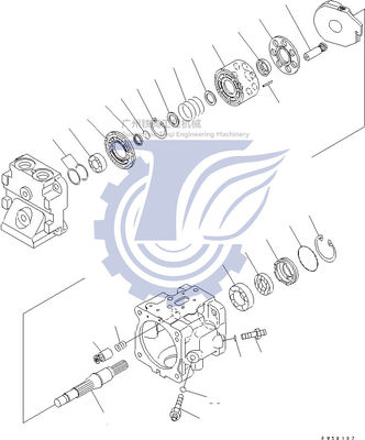 708-1T-00420 708-1T-00421 708-1T-01420 708-1T-04410 Para Komatsu D275-5D Bomba de pistão hidráulica divertida