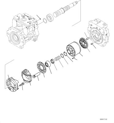 708-1g-00060 708-1g-01060 708-1g-04310 Para Komatsu Wa470-6 Wa480-6 Pisto hidráulico Pombo de carregamento principal Original