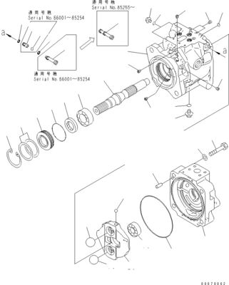708-1W-00961 708-1W-01850 708-1W-00010 Para a Komatsu WA450-6 WA470-6 WA480-6 Bomba de direcção a pistão hidráulica