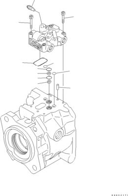 708-1W-00960 708-1W-00850 708-1W-03710 Para a Komatsu WA450-6 WA470-6 WA480-6 Bomba de direção de pistão hidráulico