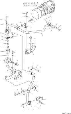708-1W-00960 708-1W-00850 708-1W-03710 Para a Komatsu WA450-6 WA470-6 WA480-6 Bomba de direção de pistão hidráulico