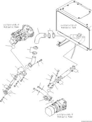 708-1W-00960 708-1W-00850 708-1W-03710 Para a Komatsu WA450-6 WA470-6 WA480-6 Bomba de direção de pistão hidráulico
