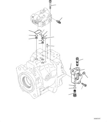 708-1W-00810 708-1W-00860 708-1W-00830 Para Komatsu WA380-6 WA430-6 Bomba de carregador de rodas bomba hidráulica de óleo