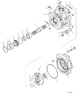 708-1W-00810 708-1W-00860 708-1W-00830 Para Komatsu WA380-6 WA430-6 Bomba de carregador de rodas bomba hidráulica de óleo