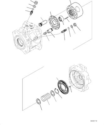 708-1W-00741 708-1W-01741 708-1W-01881 Para Komatsu WA380-6 WA430-6 Bomba de carregador de rodas Bomba de óleo hidráulica