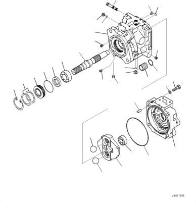 708-1W-00730 708-1W-00731 708-1W-00950 Para Komatsu WA500-6 bomba hidráulica bomba de direção original de alta qualidade