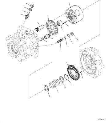 708-1W-00730 708-1W-00731 708-1W-00950 Para Komatsu WA500-6 bomba hidráulica bomba de direção original de alta qualidade