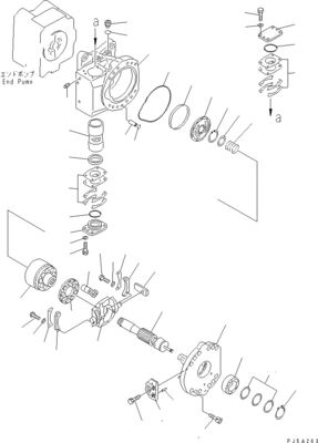 708-2L-00960 708-2L-00961 708-2L-05420 Para Komatsu WA700-3 Bomba Hidráulica Bomba de carregamento original Alta qualidade