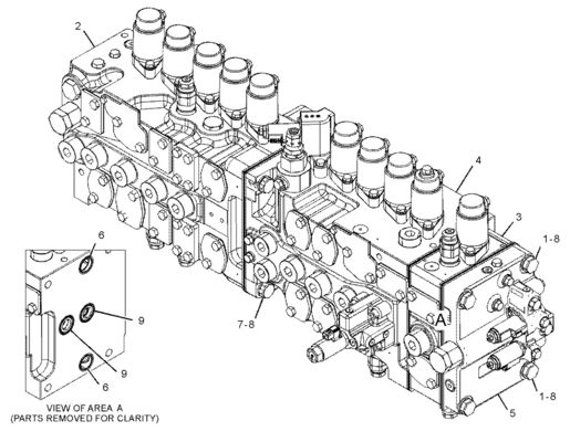CAT 455-2663 424-937 Válvula de controlo principal 349E 349F 352 Máquinas de construção e demolição