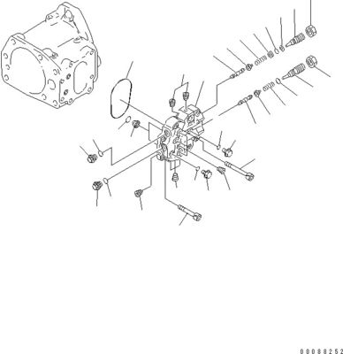 708-1L-00370 708-1L-01310 Para Komatsu D275AX-5EO Bulldozer Bomba hidráulica Bomba de pistão Bomba de equipamento de trabalho original