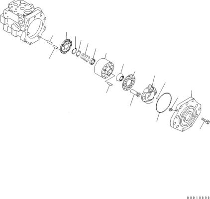 708-1W-00600 708-1S-00910 R7081S00910 R7081W00600 Para Komatsu D475A-5 Bulldozer bomba de ventoinha hidráulica bomba de pistão original