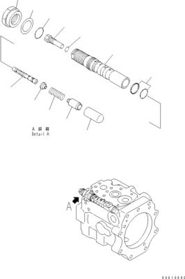 708-1W-00600 708-1S-00910 R7081S00910 R7081W00600 Para Komatsu D475A-5 Bulldozer bomba de ventoinha hidráulica bomba de pistão original