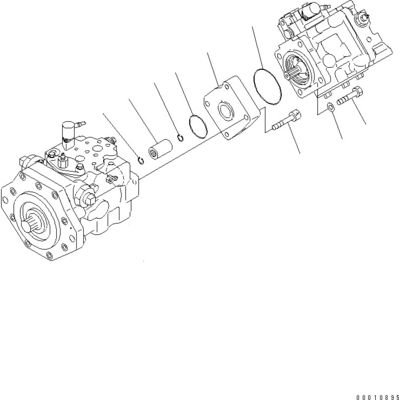 708-1W-00600 708-1S-00910 R7081S00910 R7081W00600 Para Komatsu D475A-5 Bulldozer bomba de ventoinha hidráulica bomba de pistão original