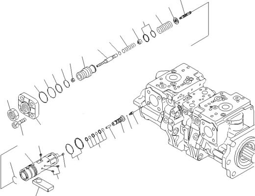 708-2G-00800 708-2G-00801 708-2G-01081 Para carregador Komatsu WA600-6 Bomba hidráulica Bomba de pistão Bomba principal Alta qualidade