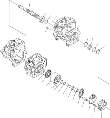 708-2G-00800 708-2G-00801 708-2G-01081 Para carregador Komatsu WA600-6 Bomba hidráulica Bomba de pistão Bomba principal Alta qualidade