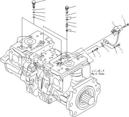 708-2G-00800 708-2G-00801 708-2G-01081 Para carregador Komatsu WA600-6 Bomba hidráulica Bomba de pistão Bomba principal Alta qualidade