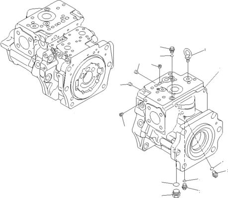 708-2G-00800 708-2G-00801 708-2G-01081 Para carregador Komatsu WA600-6 Bomba hidráulica Bomba de pistão Bomba principal Alta qualidade