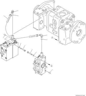 708-2L-00950 708-25-02044 708-2L-00951 708-2L-05420 Para Komatsu WA800-3 WA900-3 BUMPA HIDRAULICA DE CARREGADOR BUMPA MAIN