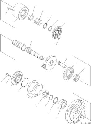 708-2L-00950 708-25-02044 708-2L-00951 708-2L-05420 Para Komatsu WA800-3 WA900-3 BUMPA HIDRAULICA DE CARREGADOR BUMPA MAIN