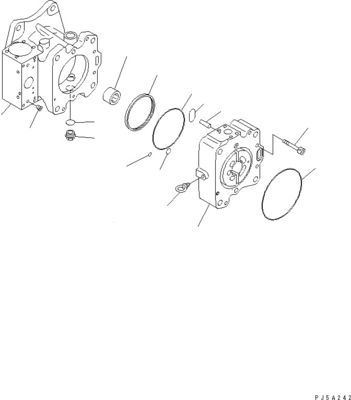708-4L-00910 708-45-10204 708-4L-00911 Para Komatsu WA800-3 WA900-3 BUMPA DE CONJUNTADOR HIDRAULICO BUMPA MAIN Alta qualidade
