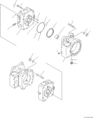 708-4L-00910 708-45-10204 708-4L-00911 Para Komatsu WA800-3 WA900-3 BUMPA DE CONJUNTADOR HIDRAULICO BUMPA MAIN Alta qualidade