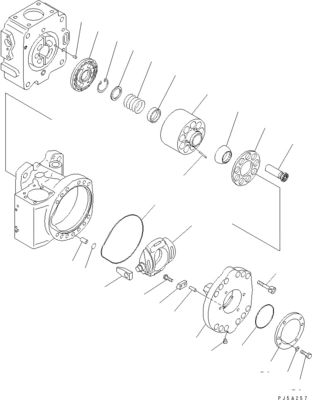 708-4L-00910 708-45-10204 708-4L-00911 Para Komatsu WA800-3 WA900-3 BUMPA DE CONJUNTADOR HIDRAULICO BUMPA MAIN Alta qualidade