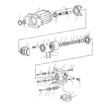 9T-8647 9T8647 0R4608 para CAT Track D7H D7R D8N PUMPA GP-PISTON hidráulica PUMPA MAIN POMPAS Pós-venda Alta qualidade