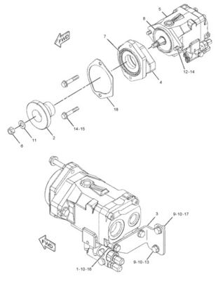 292-8767 10R7401 CA2928767 Para CAT LOADER 950H 962H IT62H BUMPA GP-PISTON BUMPA MAIN hidráulica mercado de retalho Alta qualidade