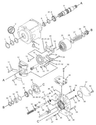 299-5790 20R3400 Para CAT Track D7R II D7R XR HPR135 BUMPA GP-PISTÃO IMPLEMENTO DE STIRE hidráulico BUMPA MAIN mercado de reposição