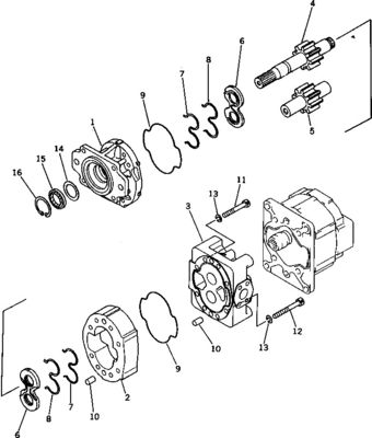 705-52-40100 705-52-40001 705-32-37740 Para Bulldozer Komatsu D375-5 Bomba principal hidráulica