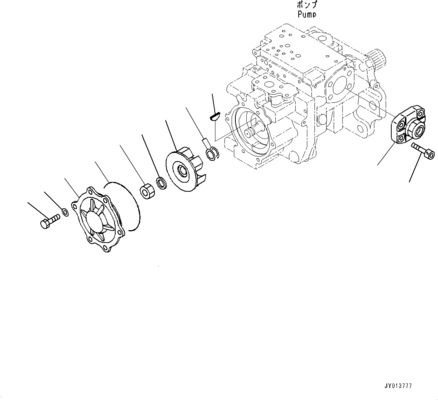 708-1H-00260 708-1H-01260 Para Bulldozer Komatsu D375A-6 D375A-6R Bomba Principal Hidráulica EQUIPAMENTO DE TRABALHO ORIGINAL Bomba