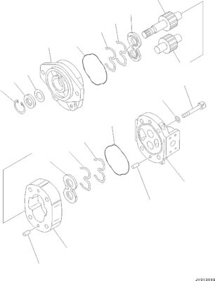 705-17-02022 705-22-31220 Para Bulldozer Komatsu D31EX-22 D31PX-22 D37EX-22 D37PX-22 Bomba hidráulica Bomba de pistão