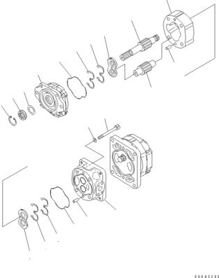 705-52-30A00 705-14-32731 Para Bulldozer Komatsu D155A-6 D155AX-6 Bomba hidráulica Bomba de pistão