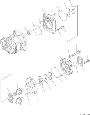 705-52-30A00 705-14-32731 Para Bulldozer Komatsu D155A-6 D155AX-6 Bomba hidráulica Bomba de pistão