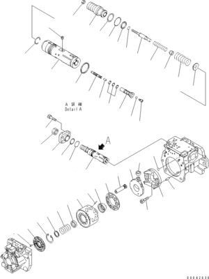 708-1H-00250 708-1H-00251 Para Bulldozer Komatsu D155AX-6 D155AX-6A Bomba principal hidráulica EQUIPAMENTO DE TRABALHO ORIGINAL BOMPA