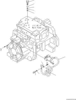 708-1H-00250 708-1H-00251 Para Bulldozer Komatsu D155AX-6 D155AX-6A Bomba principal hidráulica EQUIPAMENTO DE TRABALHO ORIGINAL BOMPA