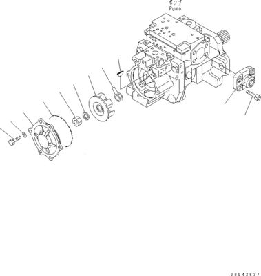 708-1H-00250 708-1H-00251 Para Bulldozer Komatsu D155AX-6 D155AX-6A Bomba principal hidráulica EQUIPAMENTO DE TRABALHO ORIGINAL BOMPA