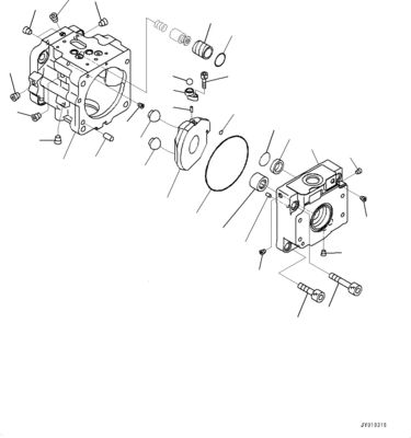 708-1T-00552 708-1T-01552 708-1T-04150 Para Bulldozer Komatsu D39EX-22 D39PX-22 D31EX-22 Bomba hidráulica FUN Original