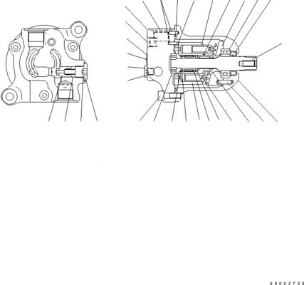 418-03-33241 4180333241 Para carregadores de rodas Komatsu WA100-5 WA150-5 WA200-5 WA270 Motor de ventoinha hidráulica