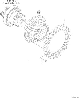 706-86-01571 706-86-01581 Para a Komatsu D39EX-21 D39PX-21 Bulldozer Motor de viagem hidráulico