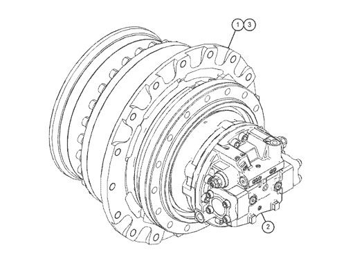 527-7077 511-6008 511-6009 Para excavadora CAT 318F 320GC 323GC 325F Montaria de viagem