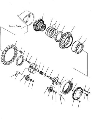 207-27-00260 708-8H-00320 Para excavadora Komatsu PC300-7 340NLC-7 350-7 Viagem de montagem Final Drive Motor de viagem original