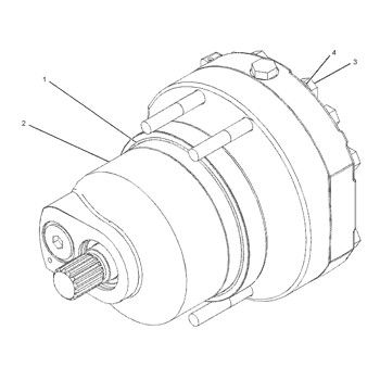 228-3238 20R6810 Para excavadora CAT 374D 374F Motor hidráulico de viagem